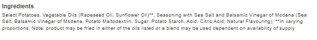 KETTLE® Chips Sea Salt & Balsamic Vinegar of Modena Sharing Crisps 130g (Pack of 12)
