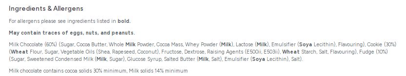 Zorba Online Milk Chocolate Cookie and Fudge Clusters 250g Bag