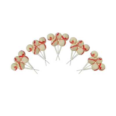 Dobsons Raspberry Ripple Mega Lollies 25 Unwrapped Lollipops Bag British Gluten Free and Vegetarian Friendly Candy Lolly