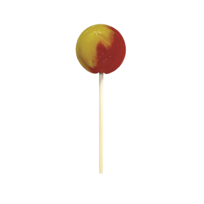 Dobsons Rhubarb and Custard Mega Lollies 90 Unwrapped Lollipops Jar British Gluten Free and Vegetarian Friendly Candy Lolly