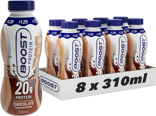 Boost Protein Chocolate Flavoured Shake 310ml (Pack of 8)