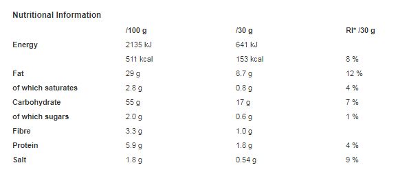 Pringles Salt & Vinegar 165g (Pack of 6)