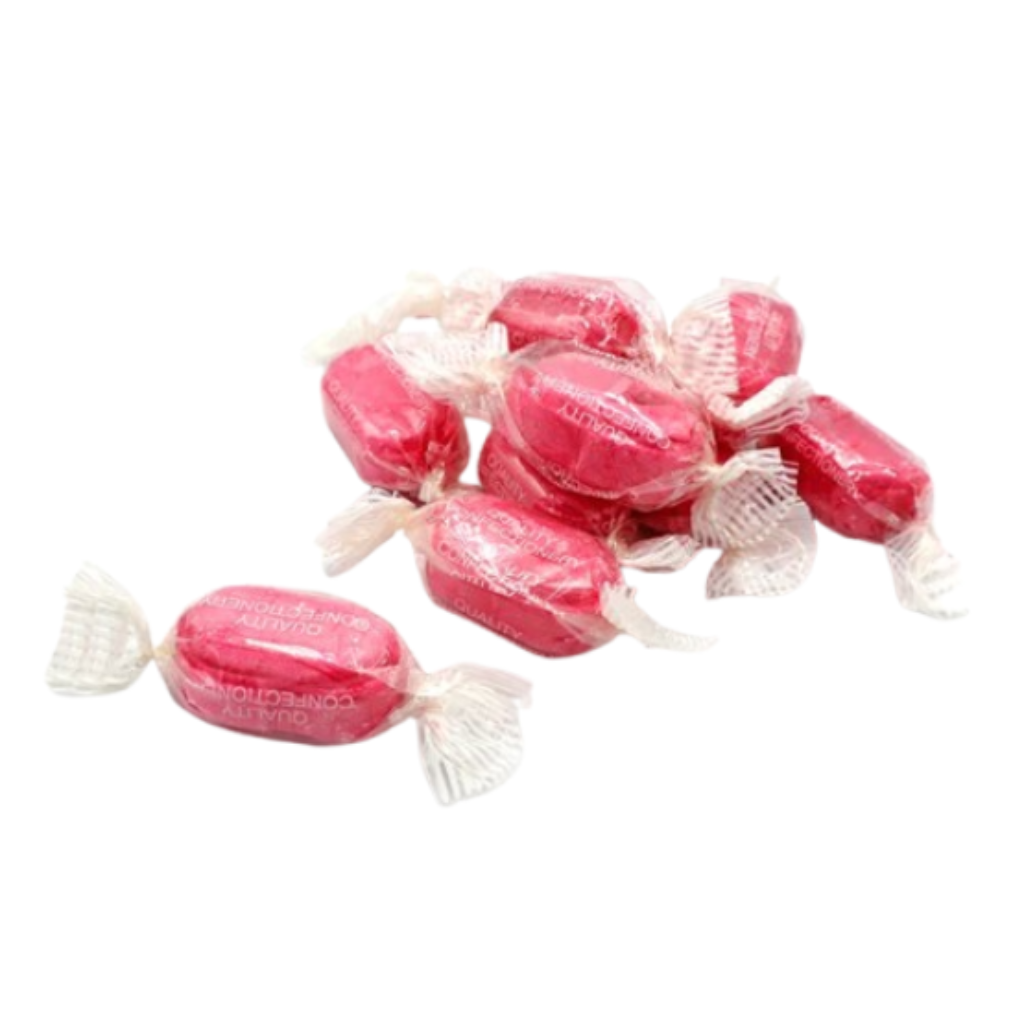 Zorba Online Sherbet Strawberries Individually Wrapped Strawberry Flavour with Fizzy Sherbet Centre 250g Bag