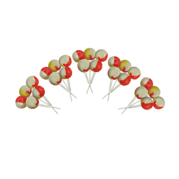 Dobsons Sherbet Pip Mega Lollies 25 Unwrapped Lollipops Bag British Gluten Free and Vegetarian Friendly Candy Lolly