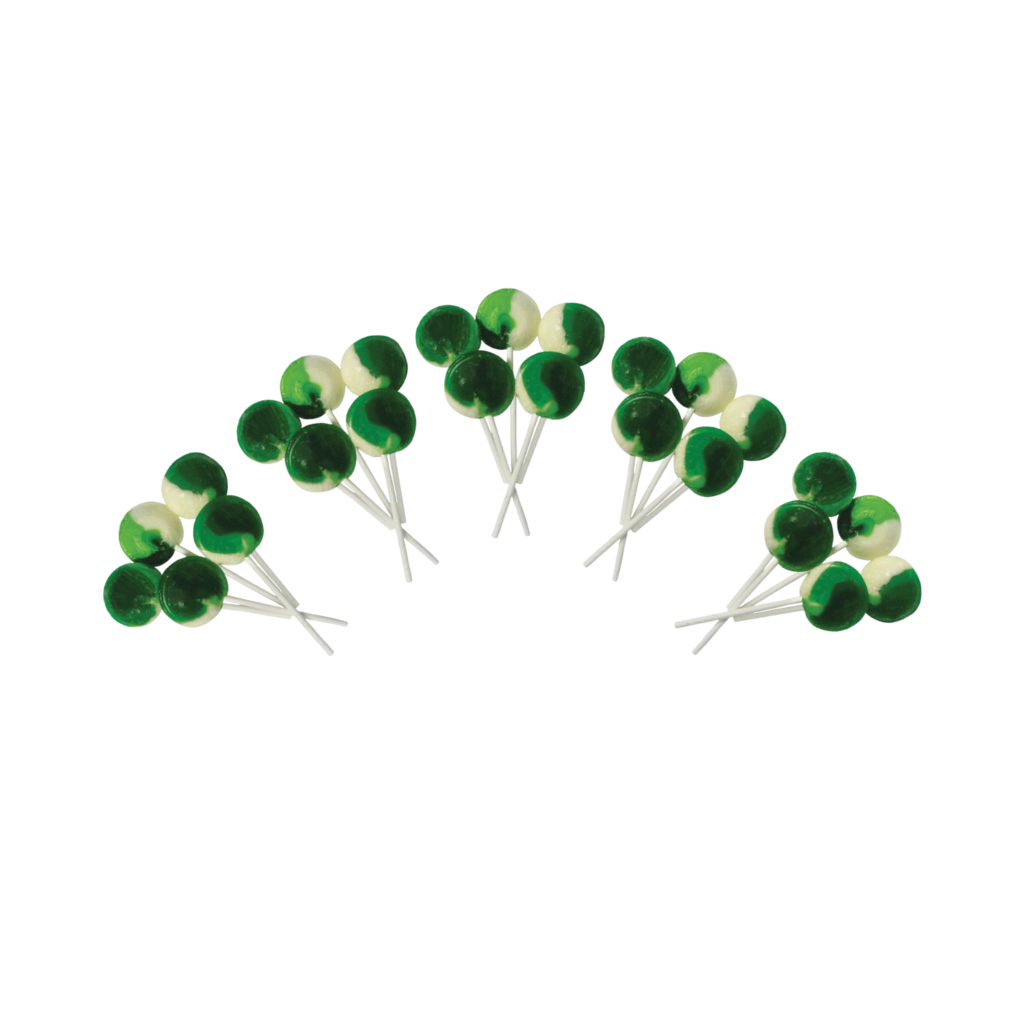 Dobsons Sour Apple Mega Lollies 25 Unwrapped Lollipops Bag British Gluten Free and Vegetarian Friendly Candy Lolly