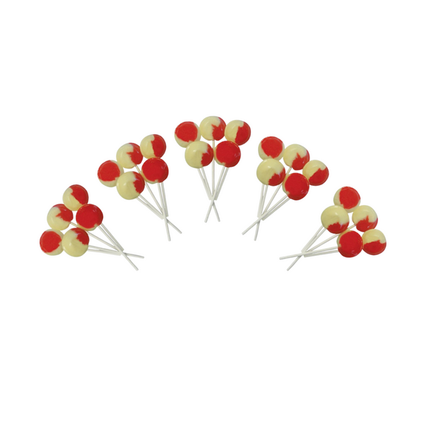 Dobsons Strawberry and Cream Mega Lollies 25 Unwrapped Lollipops Bag British Gluten Free and Vegetarian Friendly Candy Lolly