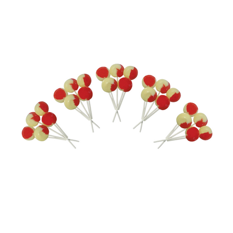 Dobsons Strawberry and Cream Mega Lollies 25 Unwrapped Lollipops Bag British Gluten Free and Vegetarian Friendly Candy Lolly