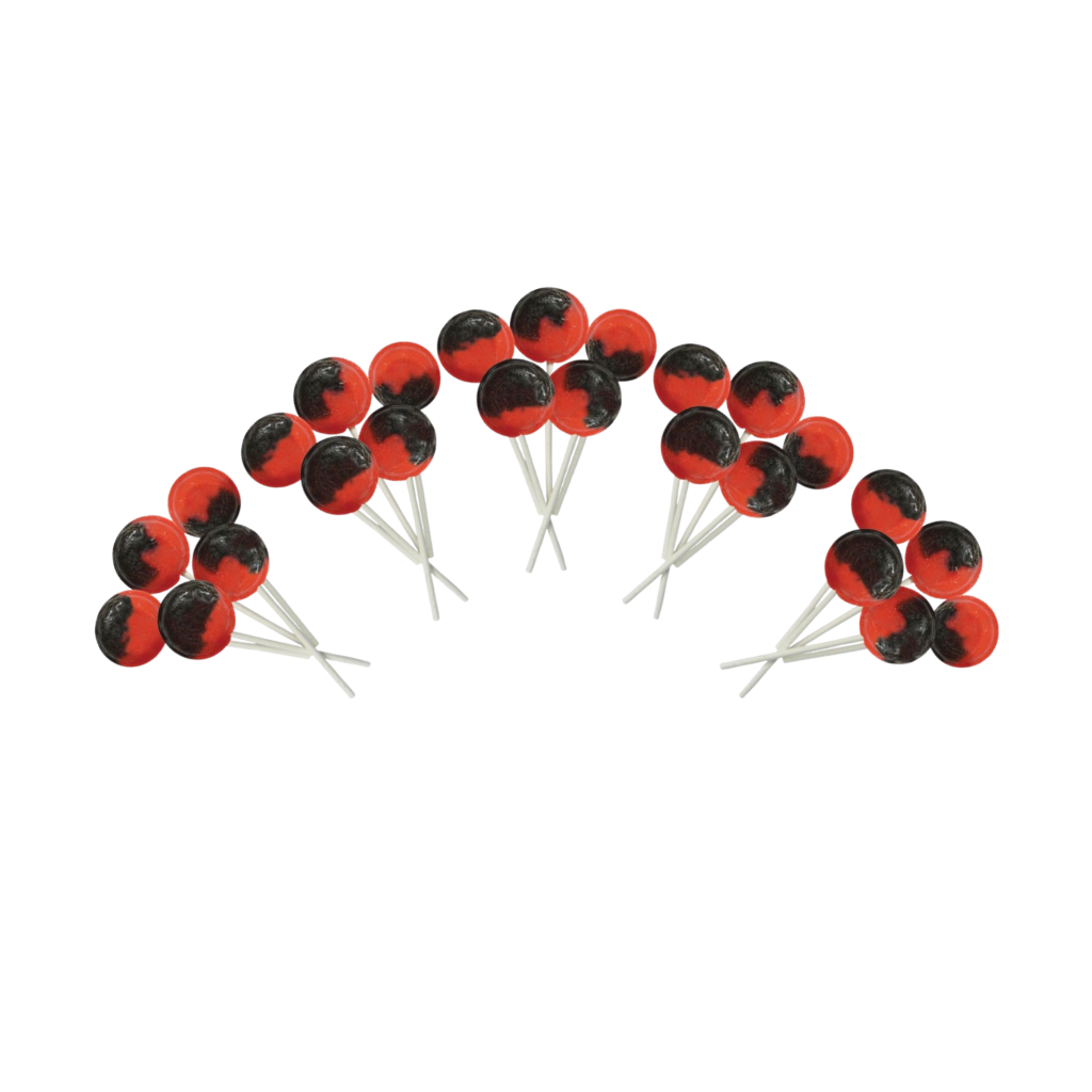 Dobsons Strawberry Split Mega Lollies 25 Unwrapped Lollipops Bag British Gluten Free and Vegetarian Friendly Candy Lolly