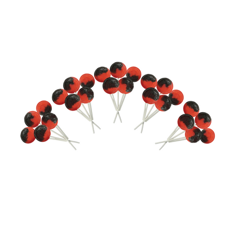 Dobsons Strawberry Split Mega Lollies 25 Unwrapped Lollipops Bag British Gluten Free and Vegetarian Friendly Candy Lolly