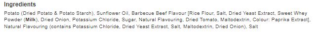 Hula Hoops Big Hoops BBQ Beef Crisps 70g (Pack of 20)