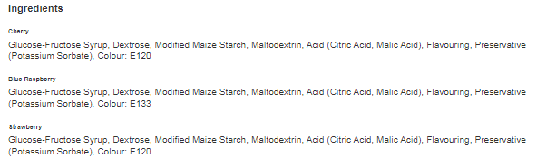 Crazy Candy Factory Twist 'N' Lick Candy Ice Cream Cherry, Blue Raspberry & Strawberry 3 x 25g (Pack of 12)