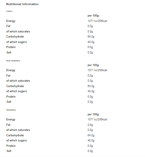 Crazy Candy Factory Twist 'N' Lick Candy Ice Cream Cherry, Blue Raspberry & Strawberry 3 x 25g (Pack of 12)