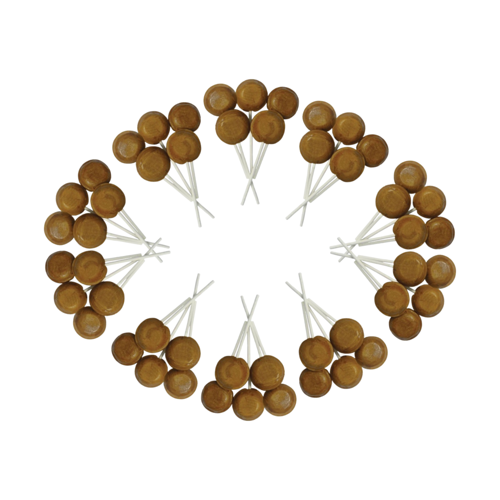 Dobsons Toffee Mega Lollies 50 Unwrapped Lollipops Bag British Gluten Free and Vegetarian Friendly Candy Lolly