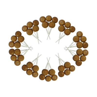 Dobsons Toffee Mega Lollies 50 Unwrapped Lollipops Bag British Gluten Free and Vegetarian Friendly Candy Lolly