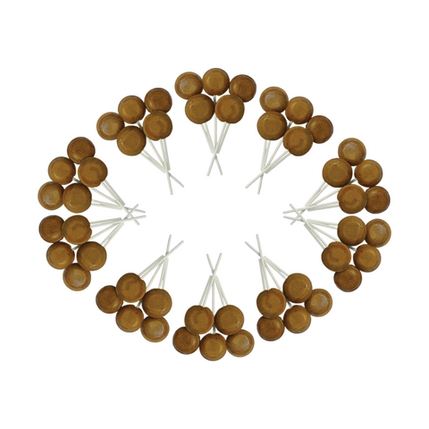 Dobsons Toffee Mega Lollies 50 Unwrapped Lollipops Bag British Gluten Free and Vegetarian Friendly Candy Lolly