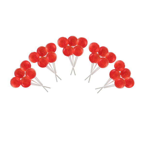 Dobsons Turkish Delight Mega Lollies 25 Unwrapped Lollipops Bag British Gluten Free and Vegetarian Friendly Candy Lolly