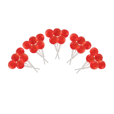 Dobsons Turkish Delight Mega Lollies 25 Unwrapped Lollipops Bag British Gluten Free and Vegetarian Friendly Candy Lolly