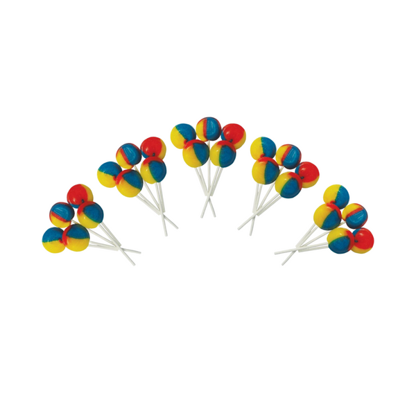 Dobsons Tutti Frutti Mega Lollies 25 Unwrapped Lollipops Bag British Gluten Free and Vegetarian Friendly Candy Lolly