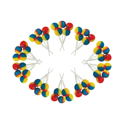 Dobsons Tutti Frutti Mega Lollies 50 Unwrapped Lollipops Bag British Gluten Free and Vegetarian Friendly Candy Lolly