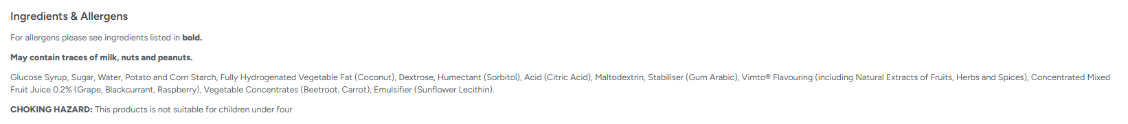 Zorba Online Vimto Bon Bons 1kg Bag