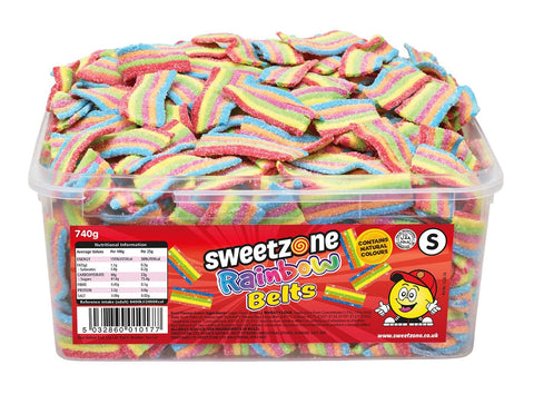 Sweetzone Jazzy Rainbow Belts 740g (Pack of 1)