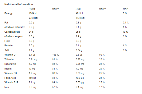 Kellogg's Corn Flakes Breakfast Cereal 450g ( pack of 6 )