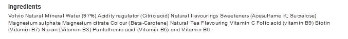 Volvic Vitamin + Peach Active - Vitamin Flavoured Water Sugar Free 750ml x 6