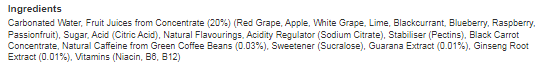 Rubicon Raw Energy Wave Editions Berry & Grape 500m (Pack of 12)