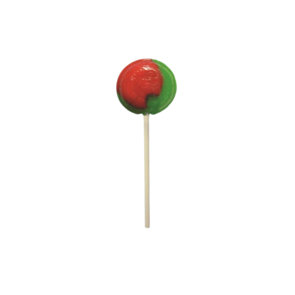 Dobsons Watermelon Mega Lollies 90 Unwrapped Lollipops Jar British Gluten Free and Vegetarian Friendly Candy Lolly