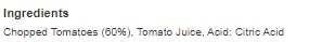 White Pearl Chopped Tomatoes in Tomato Juice 2.5kg (Pack of 1)