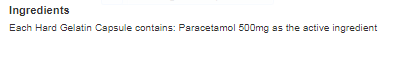 Aspar Paracetamol 500mg Capsules 16 Capsules (Pack of 12)