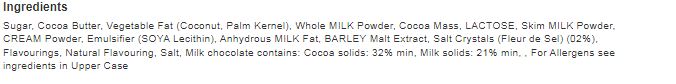 Lindt Lindor Salted Caramel Milk Chocolate Bar 38g (Pack of 24)