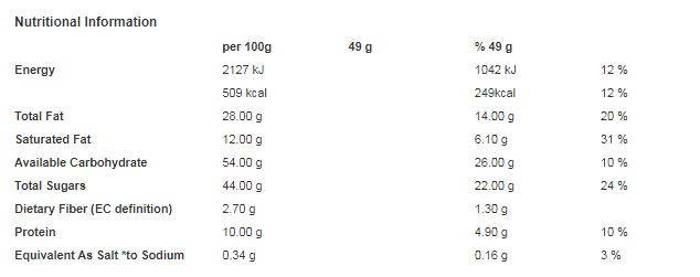 Cadbury Starbar Chocolate Bar 47g (Pack of 32)