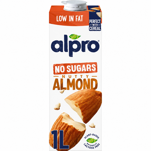 Alpro Almond No Sugar Dairy Free Drink 1L (Pack of 1)