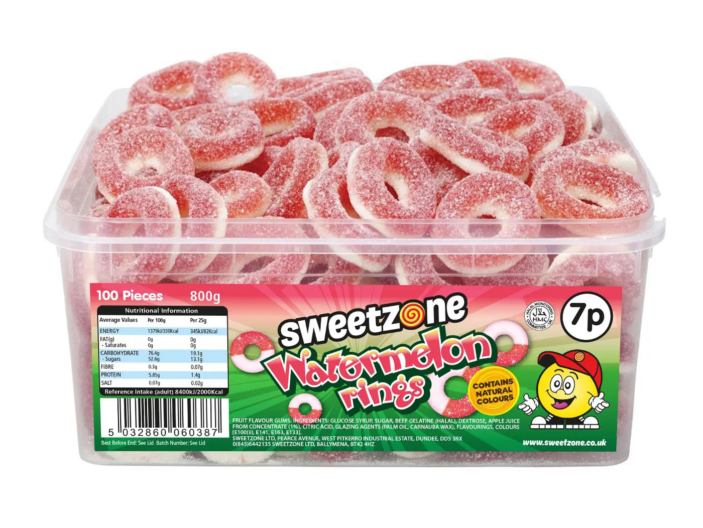 Sweetzone Watermelon Rings 800g (Pack of 1)