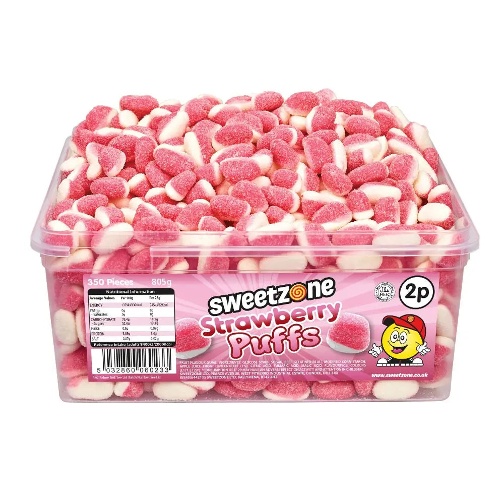 Sweetzone Strawberry Puffs 805g (Pack of 1)
