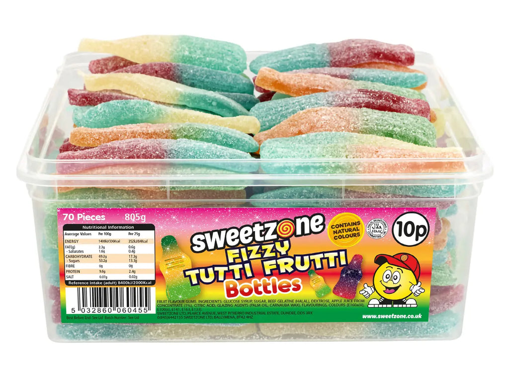 Sweetzone Fizzy Tutti Frutti Bottles 805g (Pack of 1)