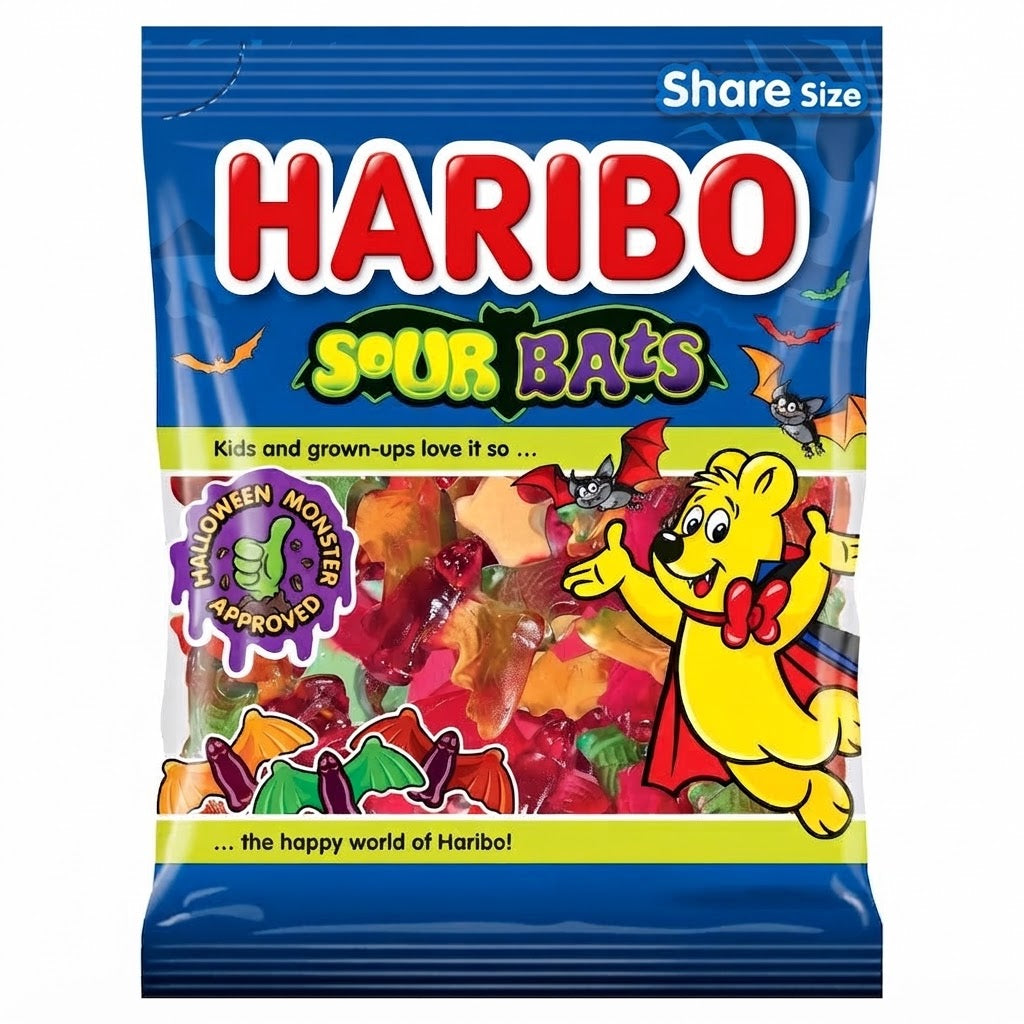 HARIBO Sour Bats 140g (Pack of 12)