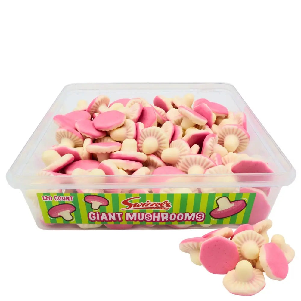 Swizzels Giant Mushrooms Tub 576g (Pack of 1)