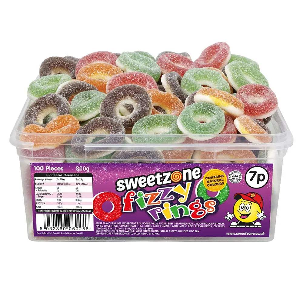 Sweetzone Fizzy Rings805g (Pack of 1)