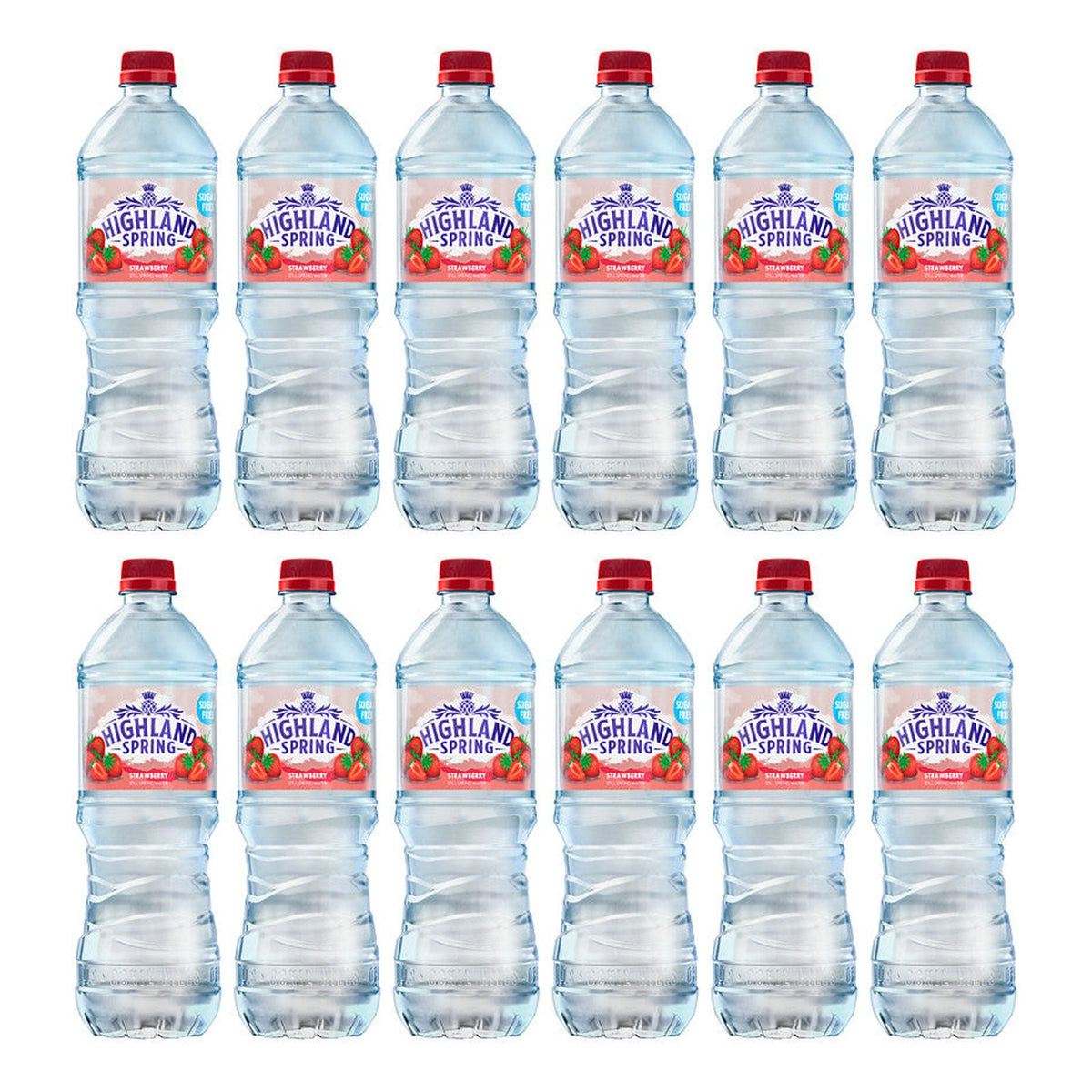 Highland Spring Strawberry Still Spring Water 750ml (Pack of 12)