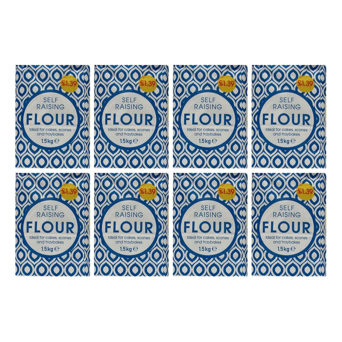 Bestin Self Raising Flour 1.5kg (Pack of 8)