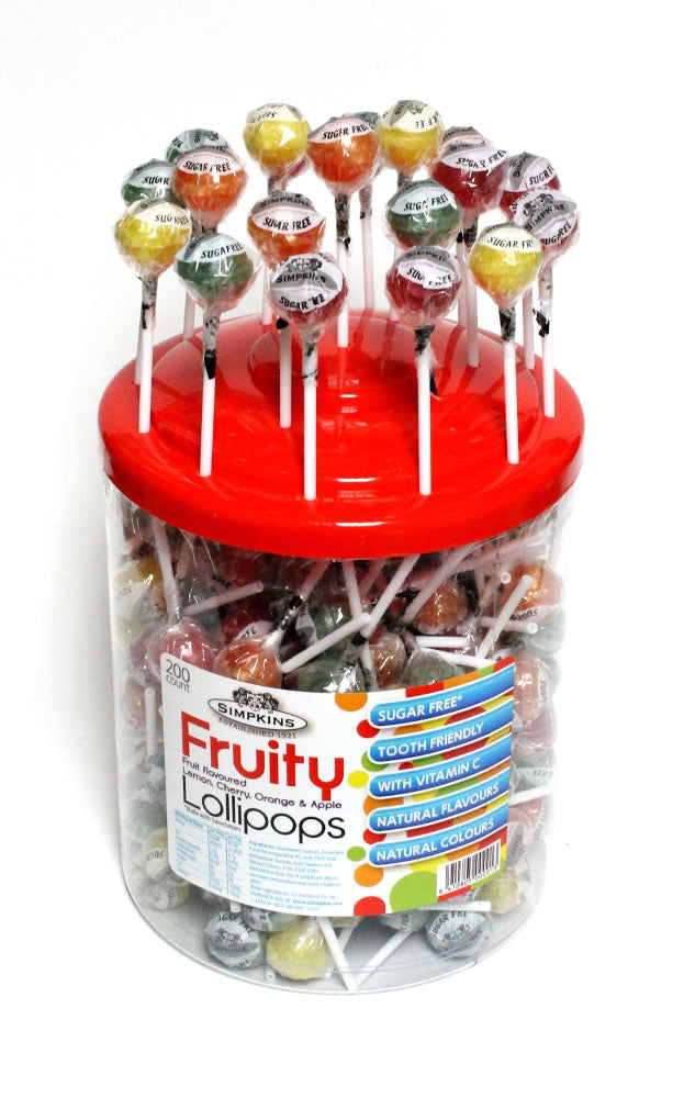 Sugar Free Lollipops with Vitamin C – 200 Tub
