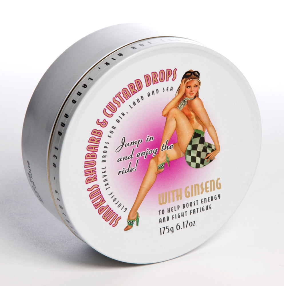 Simpkins Rhubarb and Custard Retro Travel Tin (Pack of 6)