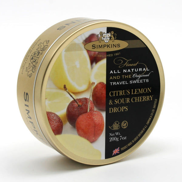 Simpkins Citrus Lemon and Sour Cherry Drops (Pack of 6)