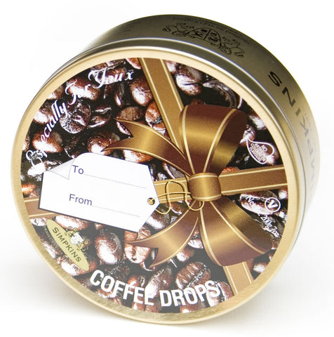 Coffee Flavoured Travel Sweets Ribbon Gift Tin (Pack of 6)