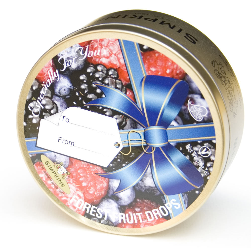 Forest Fruit Drops Ribbon Gift Tin