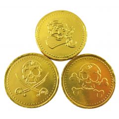 Zorba Online Pirate Gold Milk Chocolate Coins 100g Bag