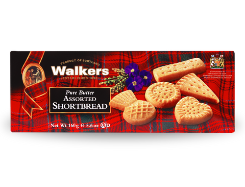 Walkers Assorted Shortbread Shapes 160g (Pack of 12)