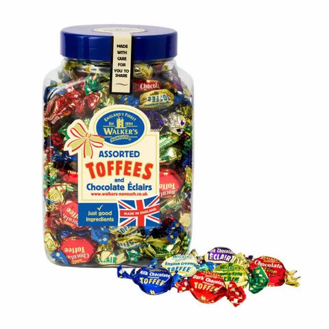 Walker's Nonsuch Assorted Toffee & Chocolate Eclairs Bag 250g (Pack of 1)